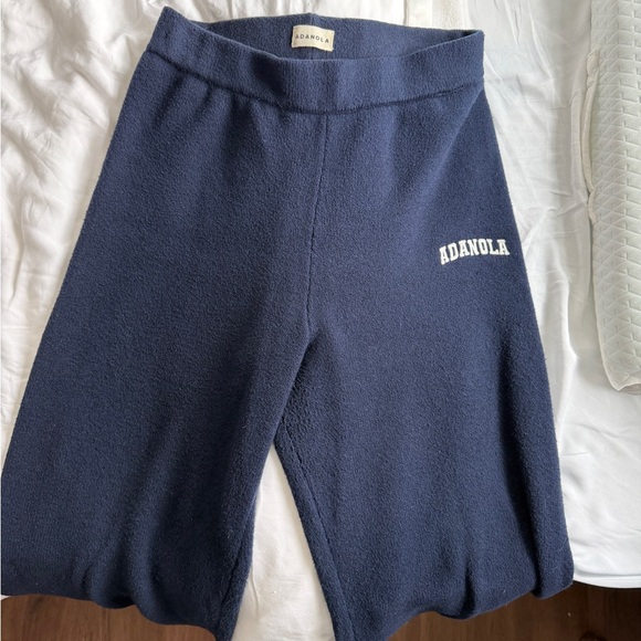 Adanola Varsity Navy Blue Knit Sweatpants medium tall - Picture 4 of 4